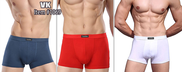 Bamboo Fiber Underwear Sexy Boxer Briefs Breathable Shorts