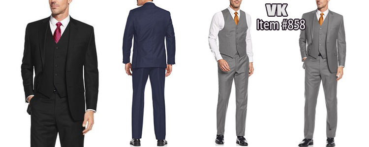 Two Button Blazer Jacket Flat Front Pants